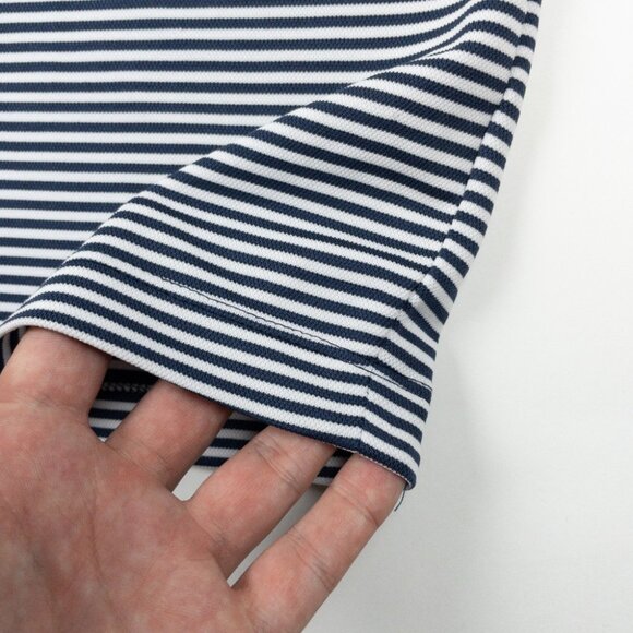 Johnnie-O Houston Astros Polo Shirt Men Medium Striped Prep-Formance Navy Stripe - Picture 13 of 13